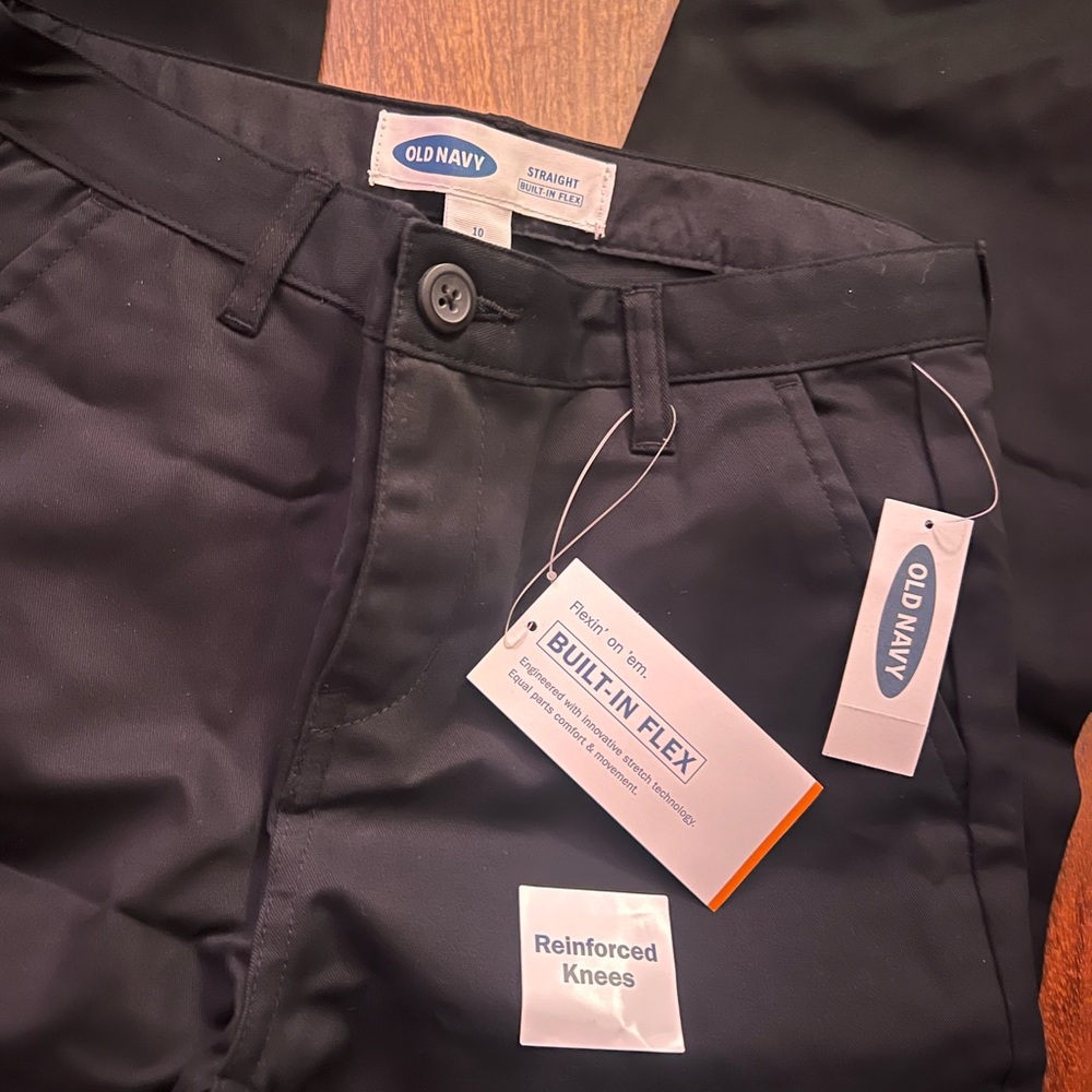 Old Navy Boy’s Black Straight Pants
